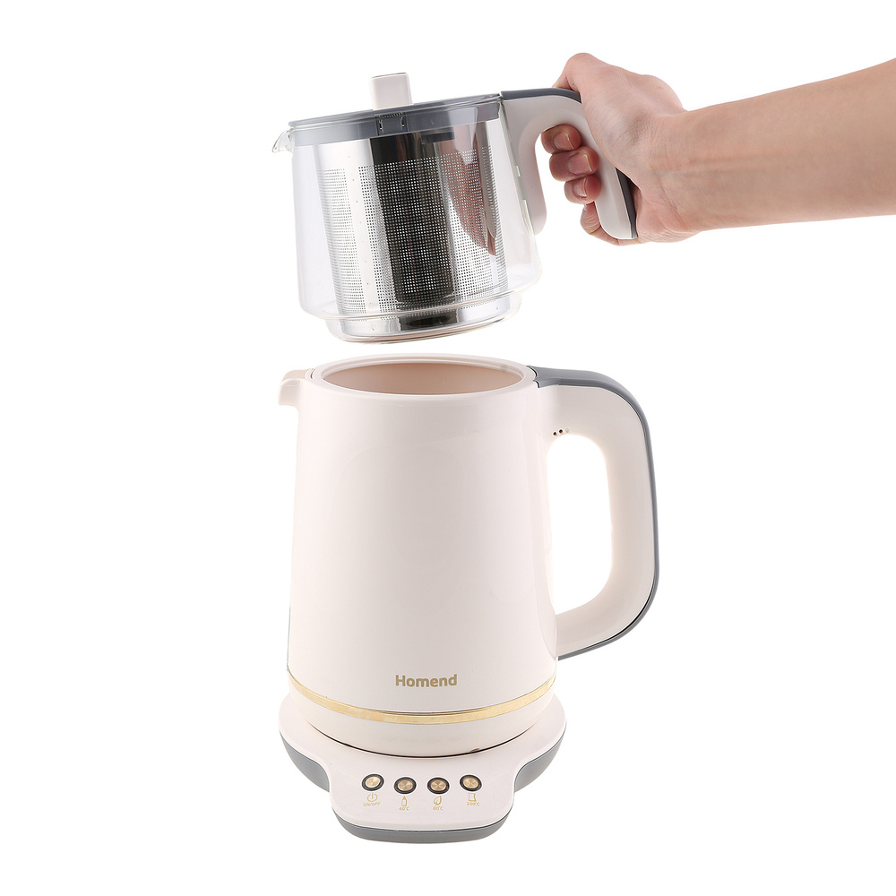 Homend Gold 4'lü Elektrikli Çeyiz Seti Tost, Kahve, Çay Makinesi ve Blender Seti Krem görseli 18
