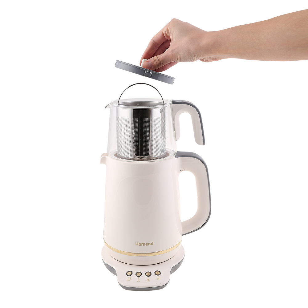 Homend Gold 4'lü Elektrikli Çeyiz Seti Tost, Kahve, Çay Makinesi ve Blender Seti Krem görseli 19