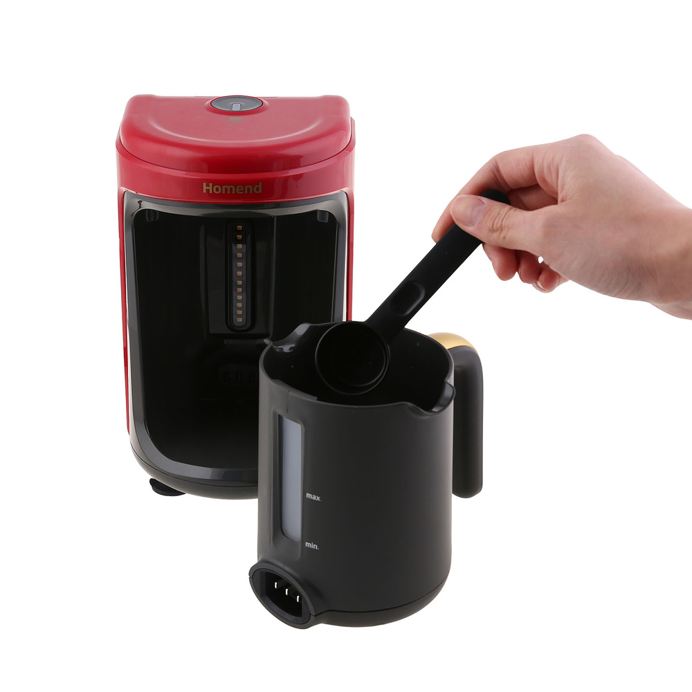 Homend Gold 4'lü Elektrikli Çeyiz Seti Tost, Kahve, Çay Makinesi ve Blender Seti Kırmızı görseli 18