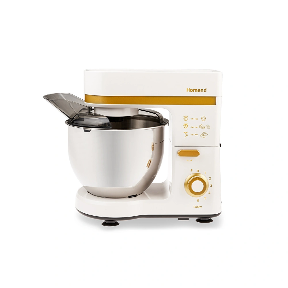 Homend Profashion 3060h Stand Mikser Krem Gold Mutfak Şefi 1500W 5 Lt görseli 1