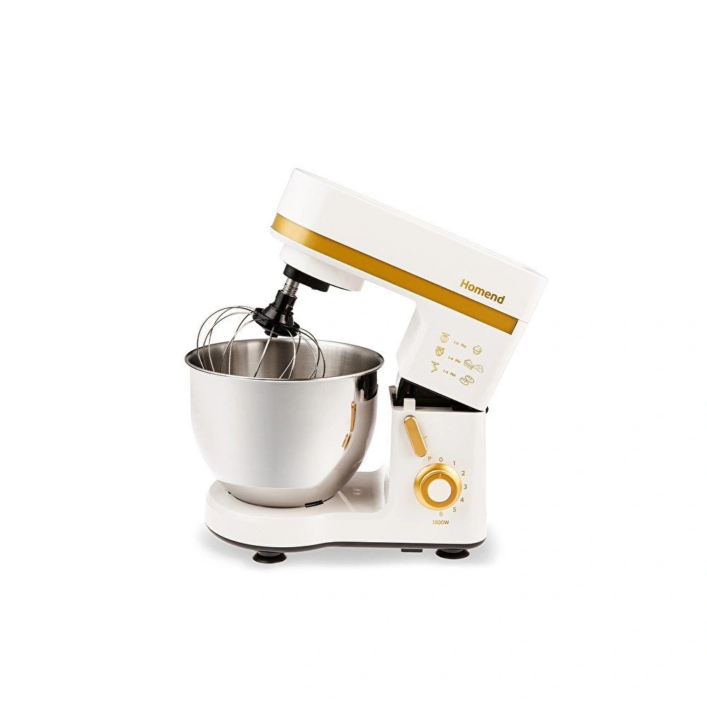 Homend Profashion 3060h Stand Mikser Krem Gold Mutfak Şefi 1500W 5 Lt görseli 2