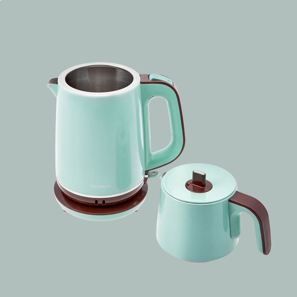 Homend Vintage Royaltea 1736H Inox Çay Makinesi Yeşil görseli 2