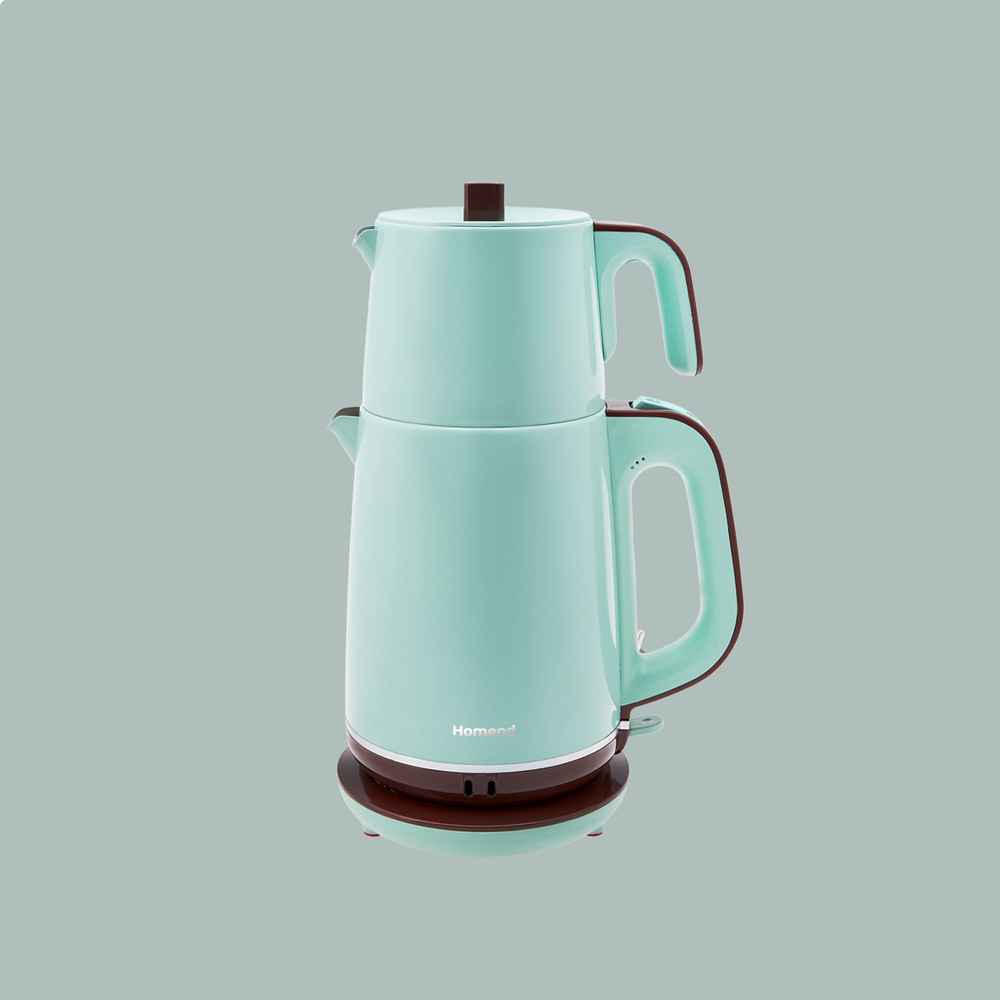 Homend Vintage Royaltea 1736H Inox Çay Makinesi Yeşil görseli 1