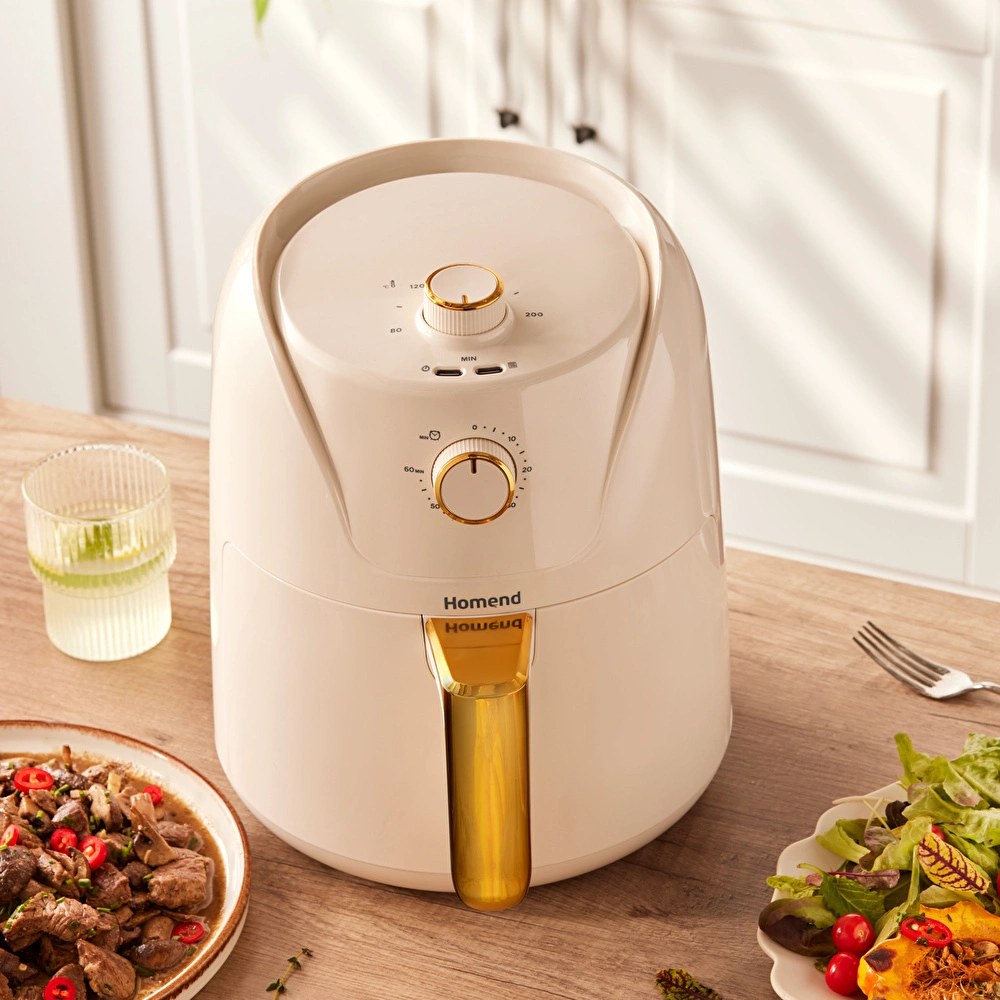 Homend Airfryday 2504H 8 Farklı Programlı, 4,3 Litre Airfryer Krem görseli 2