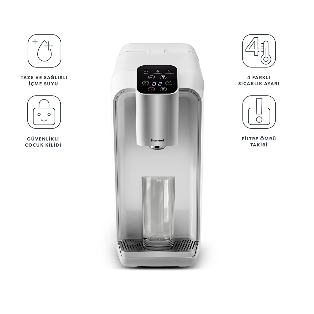Homend Himalaya 9007H 4 Farklı Derecede Su Veren Akıllı Kettle Özellikli Su Arıtıcı görseli 2