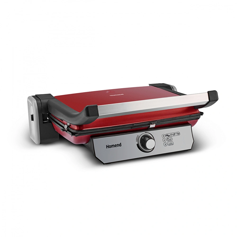 Homend ToastBuster 1382H Kırmızı Silver Tost Makinesi görseli 2