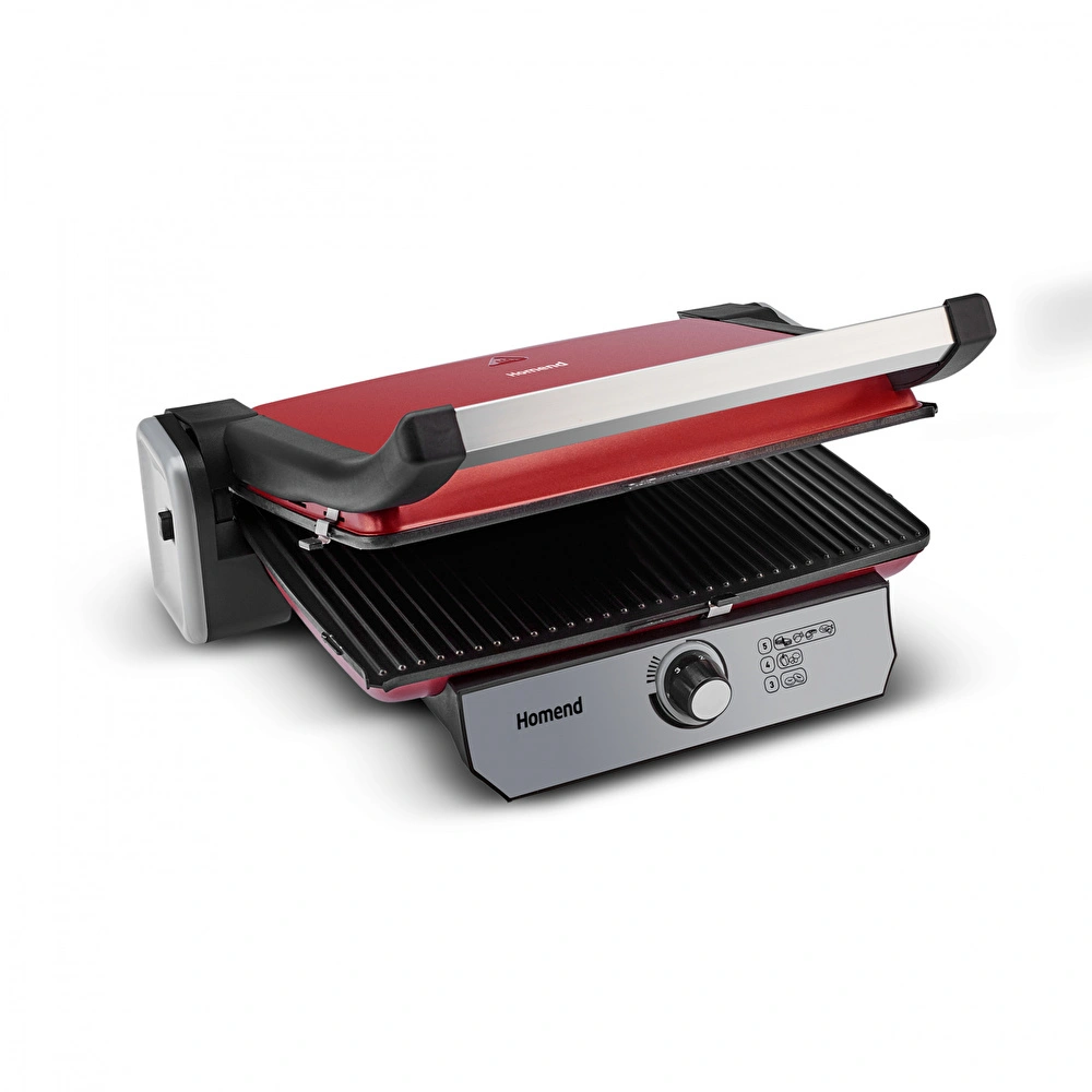 Homend ToastBuster 1382H Kırmızı Silver Tost Makinesi görseli 3