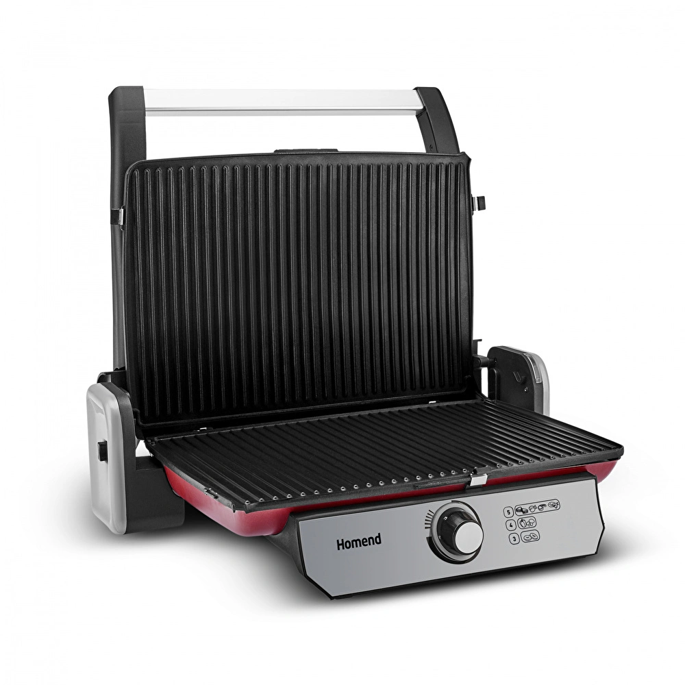 Homend ToastBuster 1382H Kırmızı Silver Tost Makinesi görseli 4