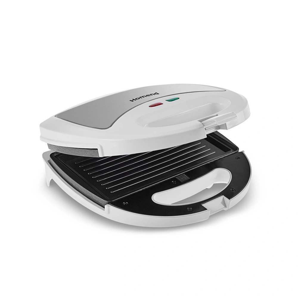 Homend Toastbuster 1309H Çıkarılabilir Plakalı Portatif Tasarım Tost Makinesi Beyaz görseli 7