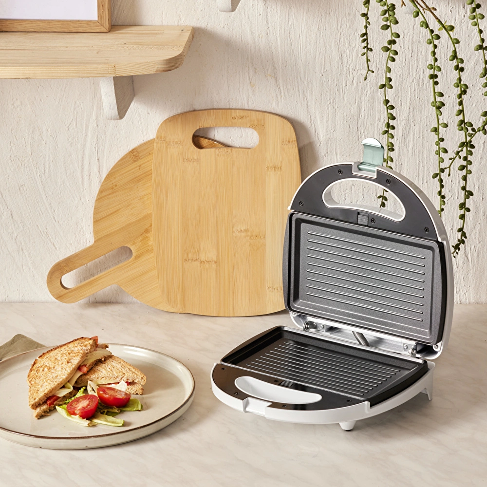 Homend Toastbuster 1309H Çıkarılabilir Plakalı Portatif Tasarım Tost Makinesi Mavi görseli 2