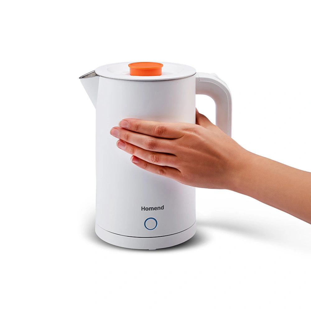 Homend Heatrow Cooltouch 1618H Paslanmaz Çelik El Yakmaz Gövdeli Su Isıtıcısı Turuncu görseli 6
