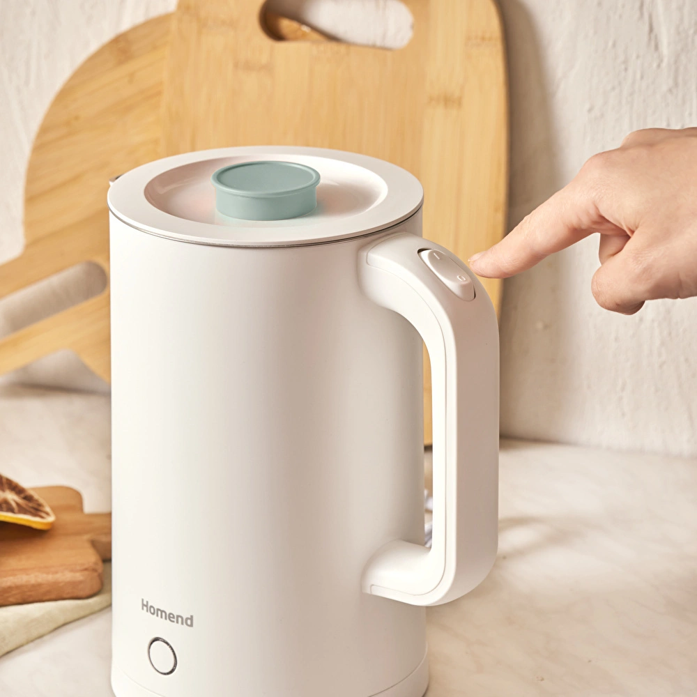 Homend Heatrow Cooltouch 1618H Paslanmaz Çelik El Yakmaz Gövdeli Su Isıtıcısı Mavi görseli 2