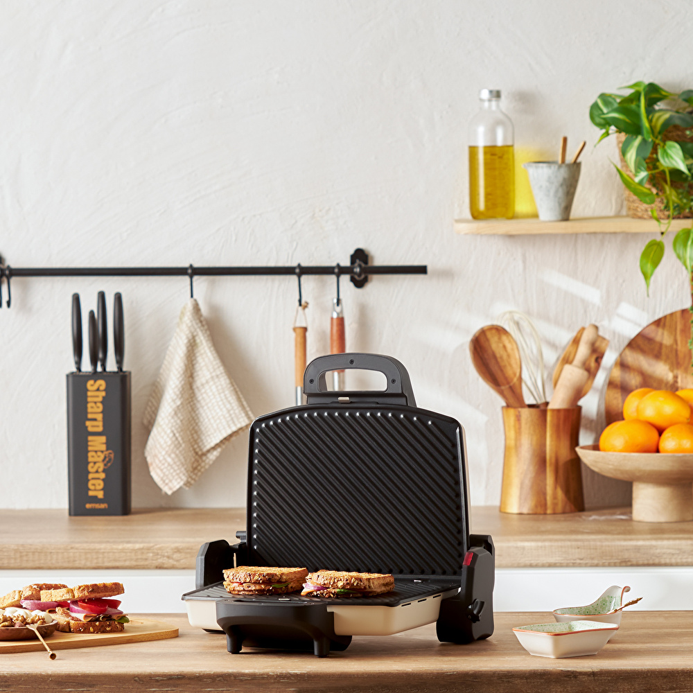 Homend Toastbuster 1337H 4 Ekmekli Tost Makinesi Krem görseli 5