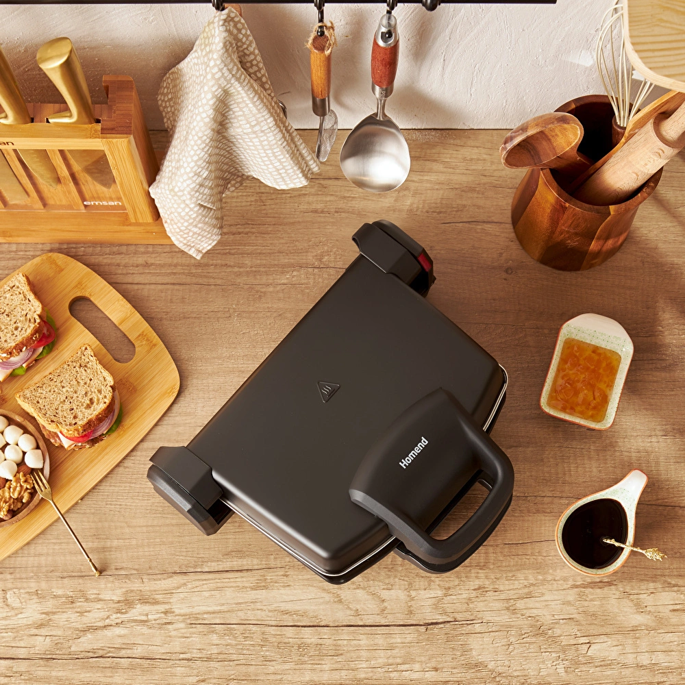 Homend Toastbuster 1337H 4 Ekmekli Tost Makinesi Siyah görseli 1