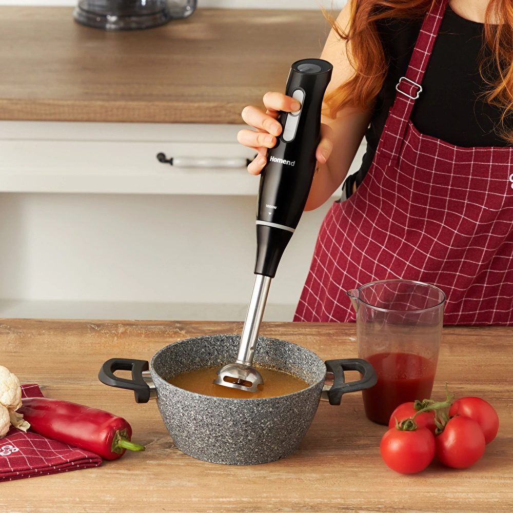 Homend Handmaid 1908H Blender Set Siyah Gri görseli 4