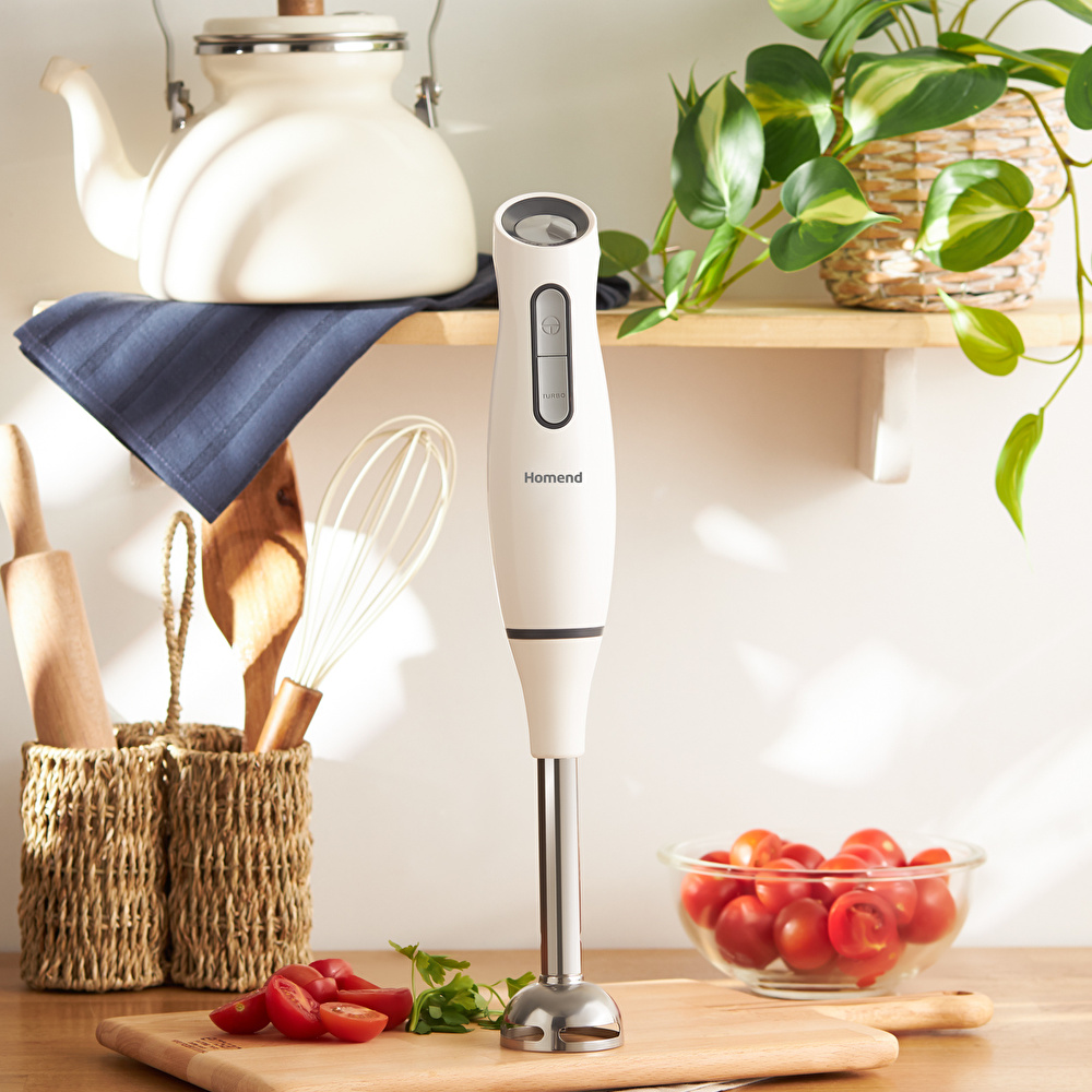 Homend Handmaid 1937H Çubuk Blender Krem 1000W görseli 4