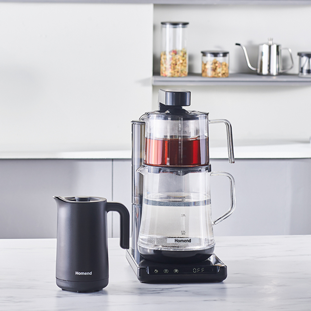 Homend Smart Royaltea Plus 2 in 1 Otomatik Çay ve Türk Kahve Makinesi wifi görseli 2