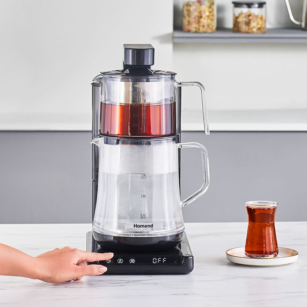 Homend Smart Royaltea Plus 2 in 1 Otomatik Çay ve Türk Kahve Makinesi wifi görseli 7
