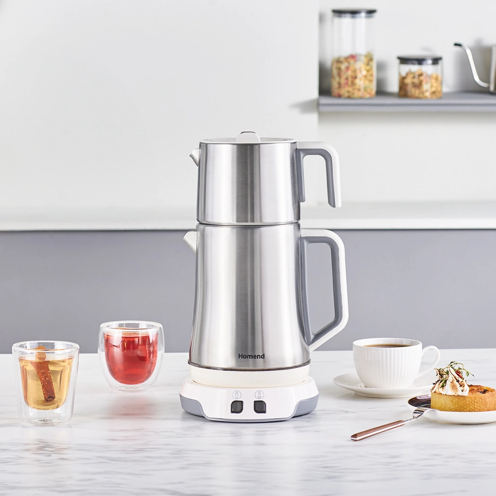Homend Royaltea Elegant 1775H Konuşan Çay Makinesi Inox Beyaz görseli 7