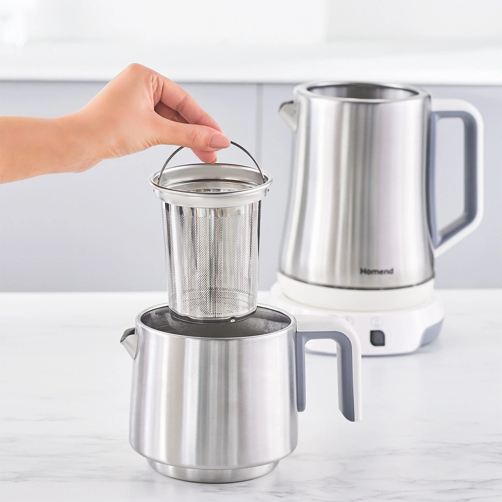 Homend Royaltea Elegant 1775H Konuşan Çay Makinesi Inox Beyaz görseli 4