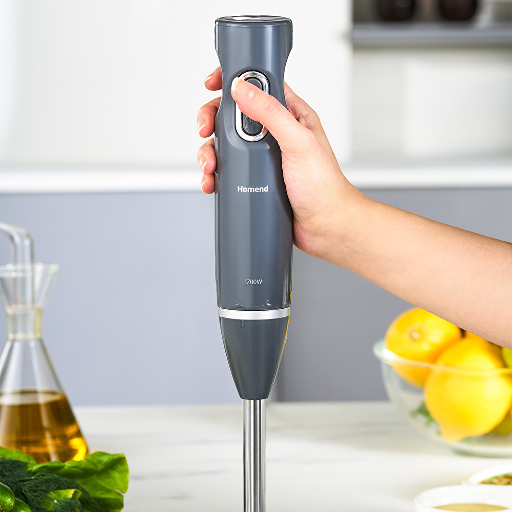 Homend Handmaid 1935h Çubuk Blender Antrasit 1700W görseli 3