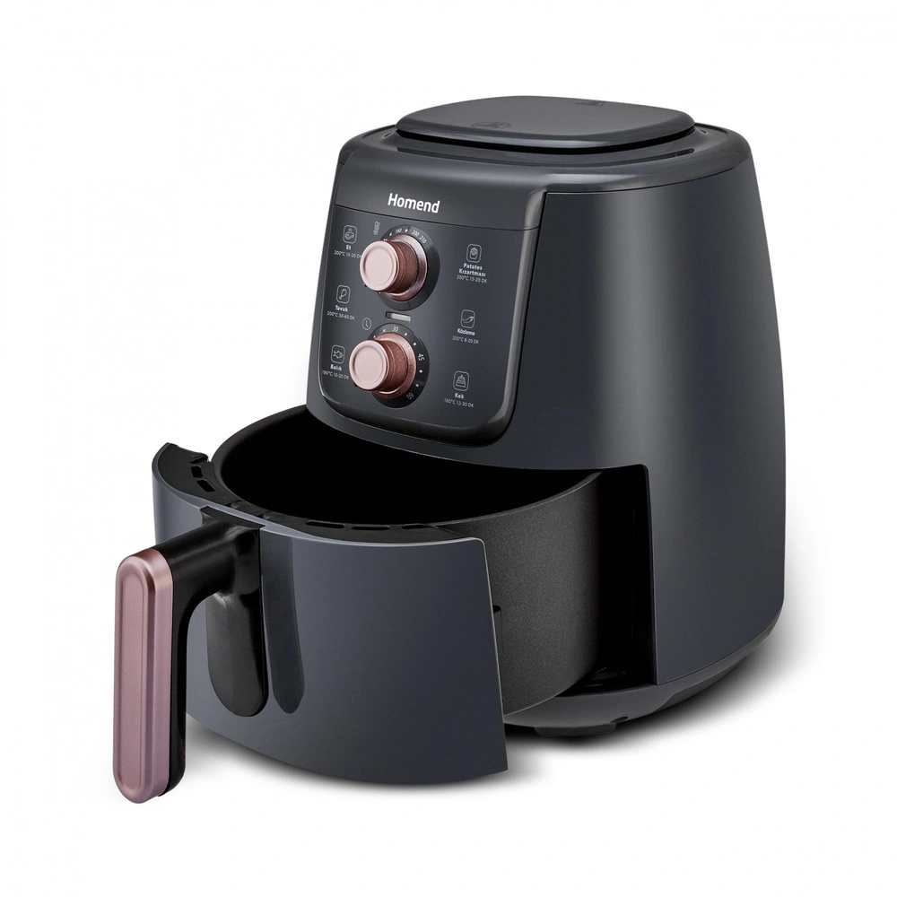 Homend Airfryday 2508H Siyah Rose 4L görseli 3