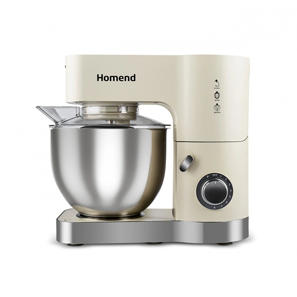 Homend Artfood 3025h Hamur Yoğurma Makinesi Krem 1200W 5,5L görseli 5