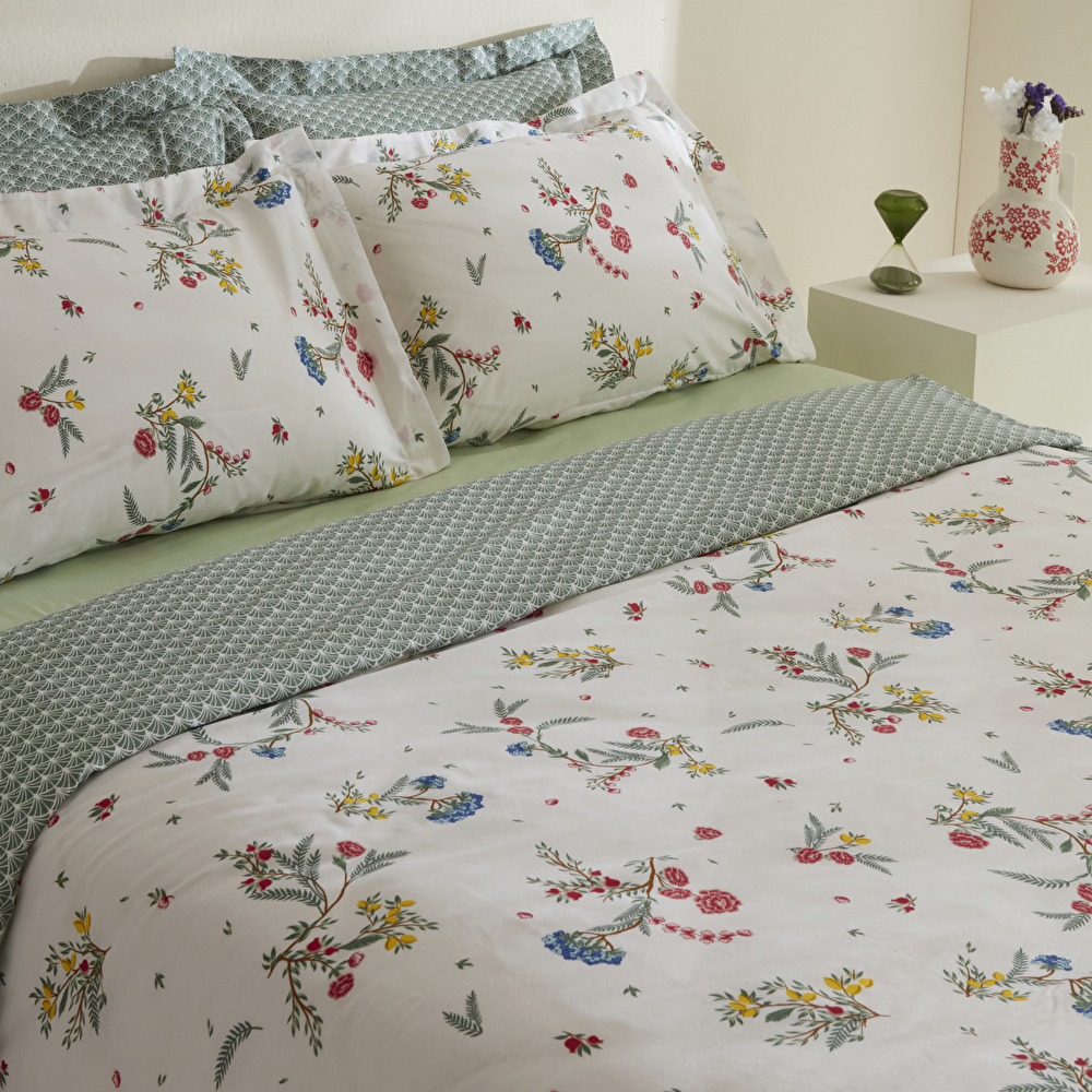 Karaca Home Dina %100 Pamuk Çift Kişilik Nevresim Takımı Multicolor görseli 3