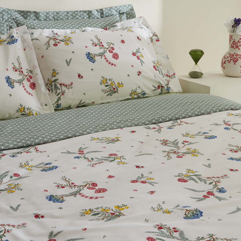 Karaca Home Dina %100 Pamuk Çift Kişilik Nevresim Takımı Multicolor görseli 4