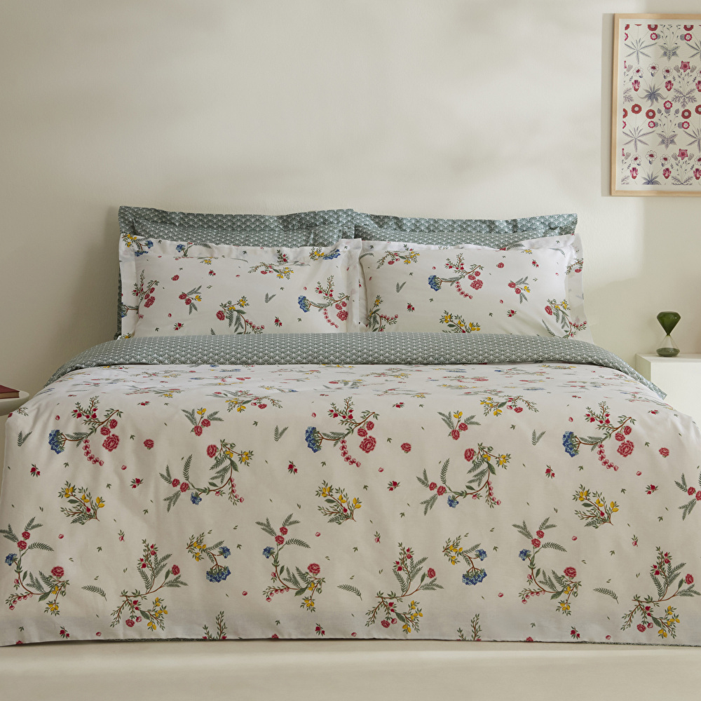 Karaca Home Dina %100 Pamuk Çift Kişilik Nevresim Takımı Multicolor görseli 1