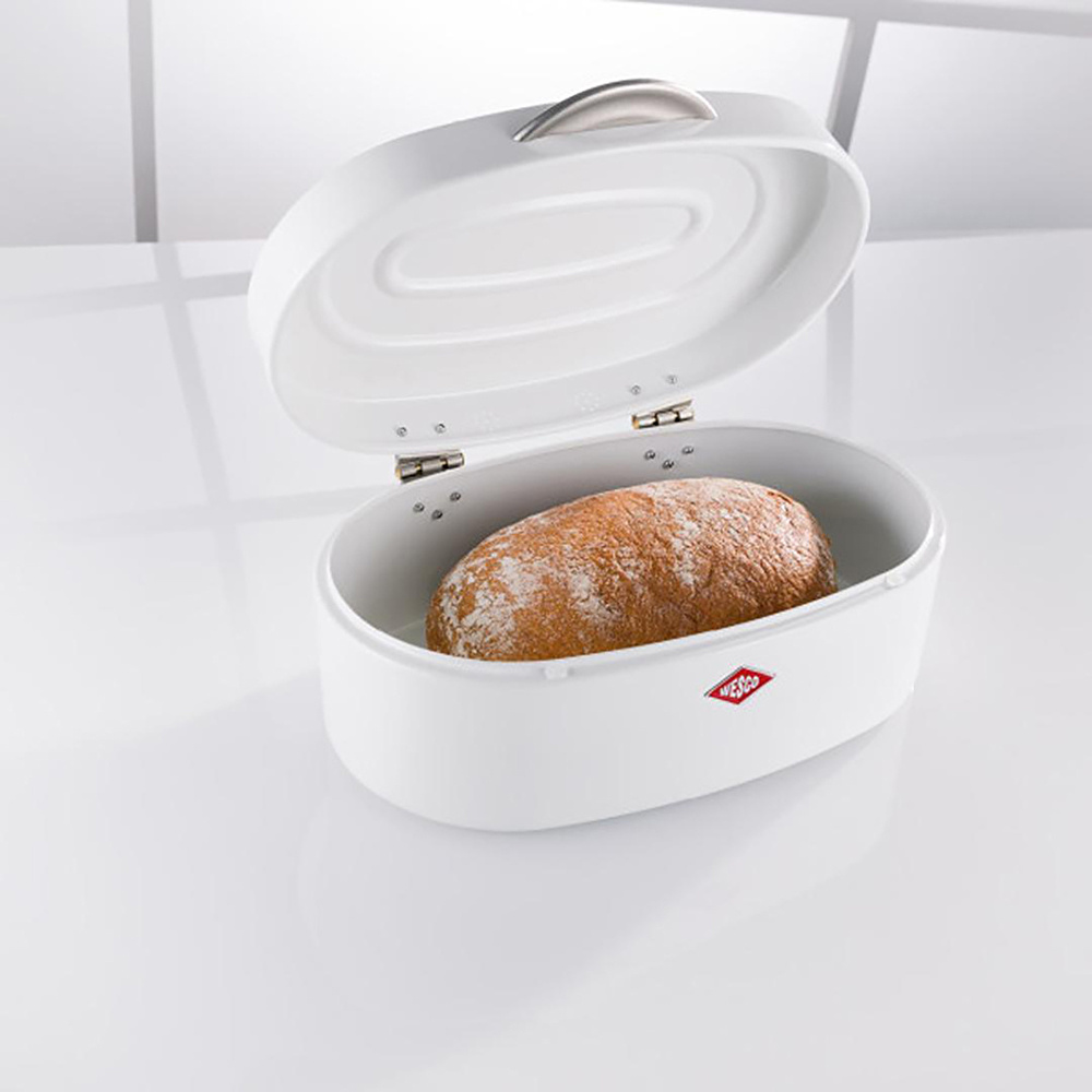 Wesco Single Elly Ekmek Kutusu 32 cm x 19,4 cm x 14 cm Beyaz görseli 4
