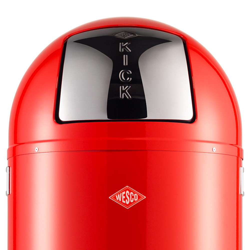 Wesco Kickboy 40 L Çöp Kutusu Kırmızı görseli 3