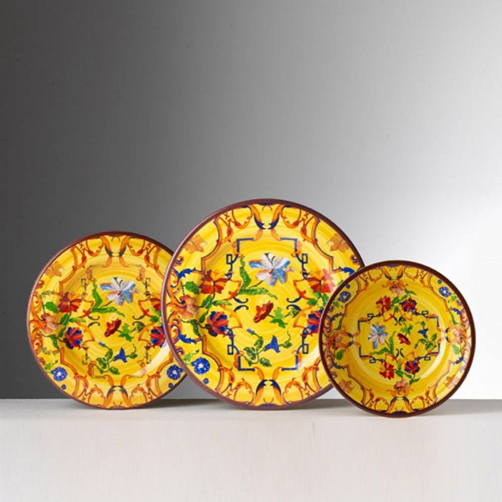Mario Luca Giusti Pancale Yemek Tabağı 27 cm Sarı görseli 2