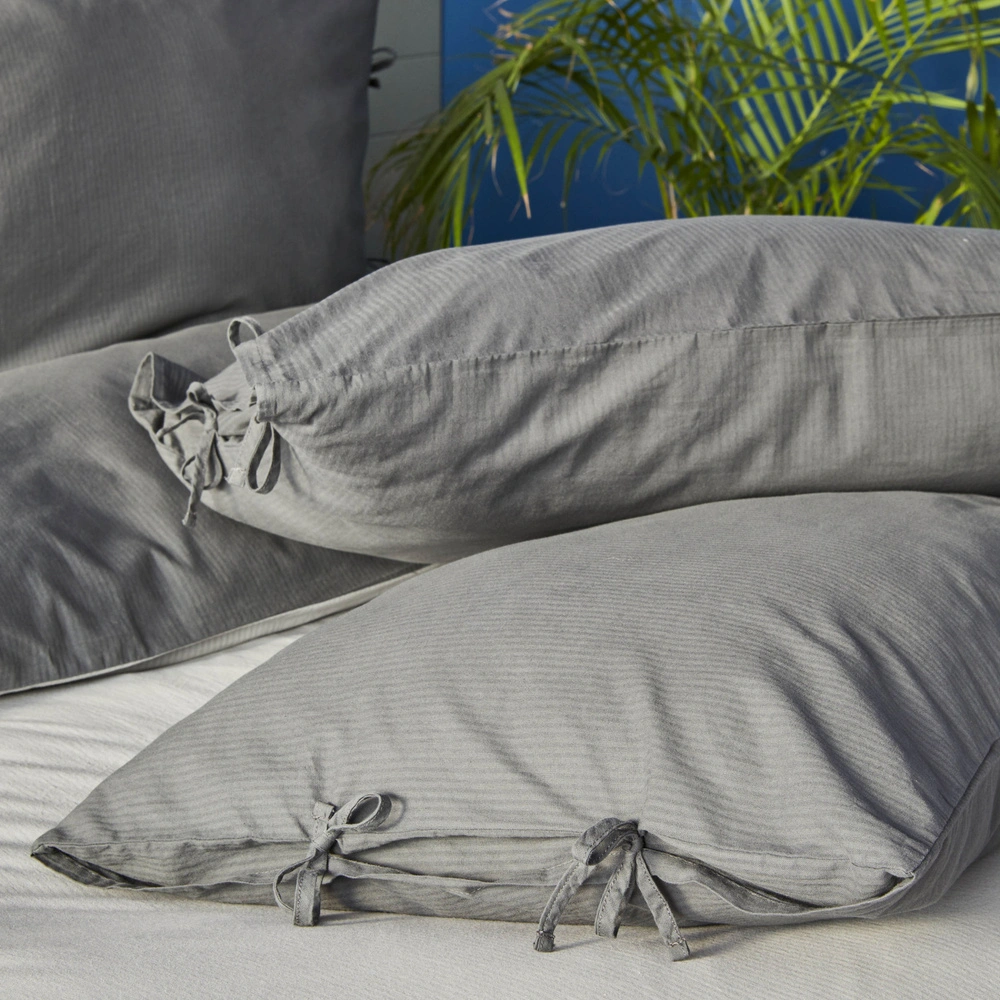 Nautica Home Pruva Antrasit Gri Çift Taraflı Çift Kişilik Nevresim Seti görseli 4