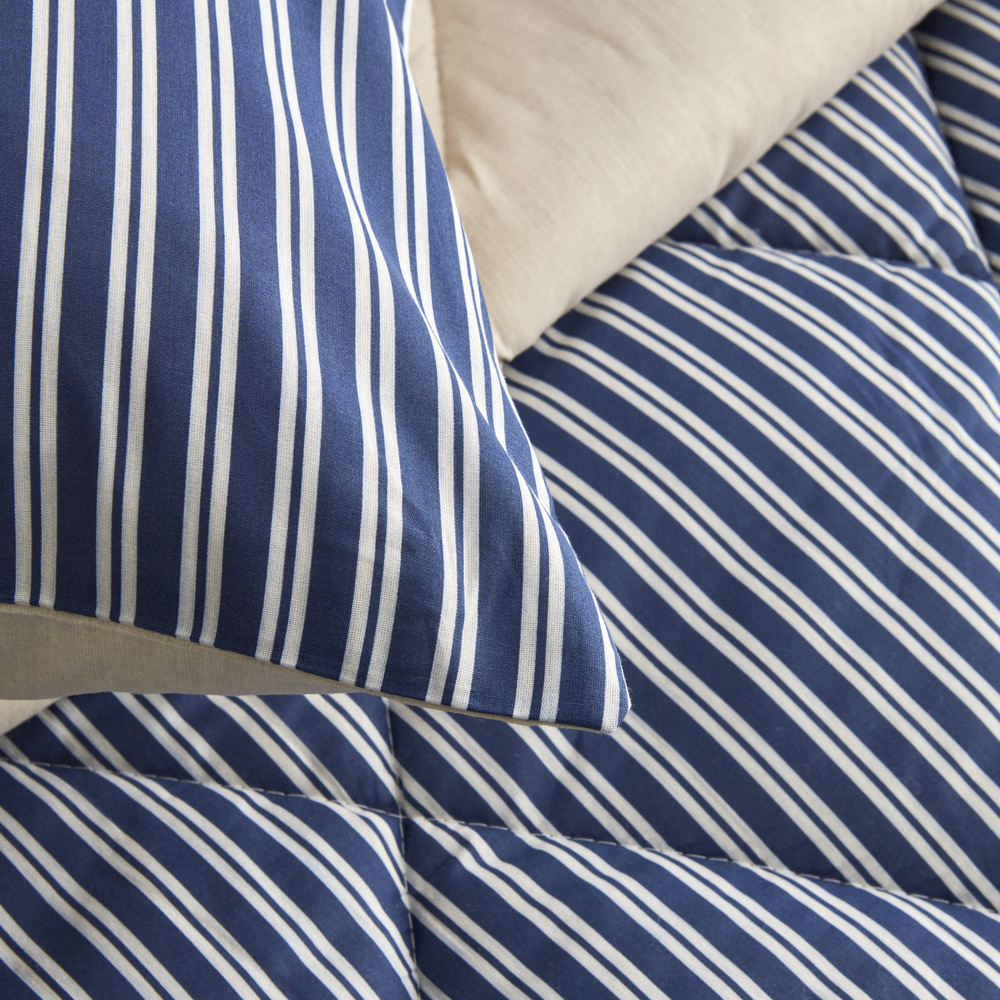Nautica Home Maritime Stripe Tek Kişilik Comfort Set Blue görseli 5