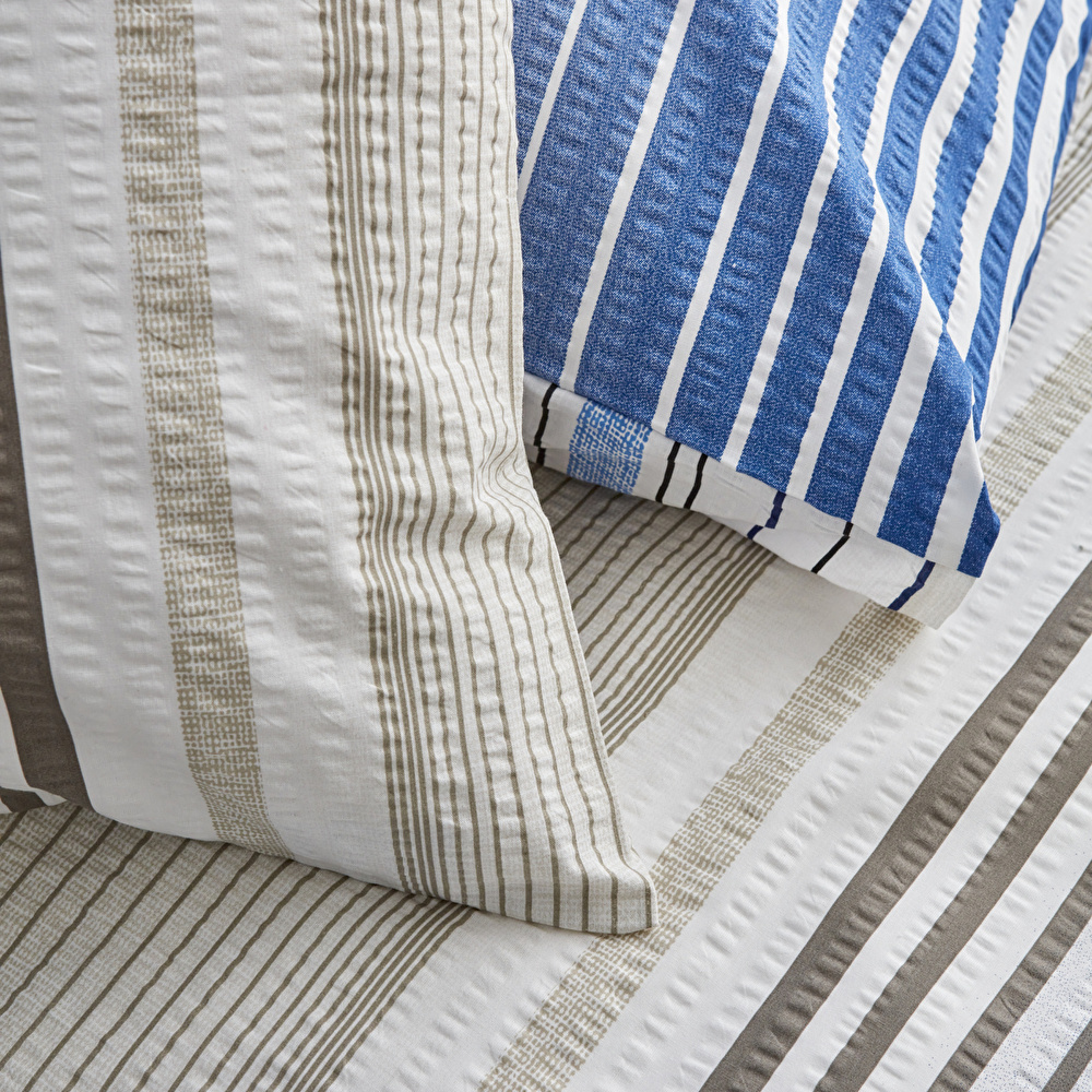 Nautica Home Olympus Stripe Çift Kişilik Nevresim Takımı Blue görseli 5