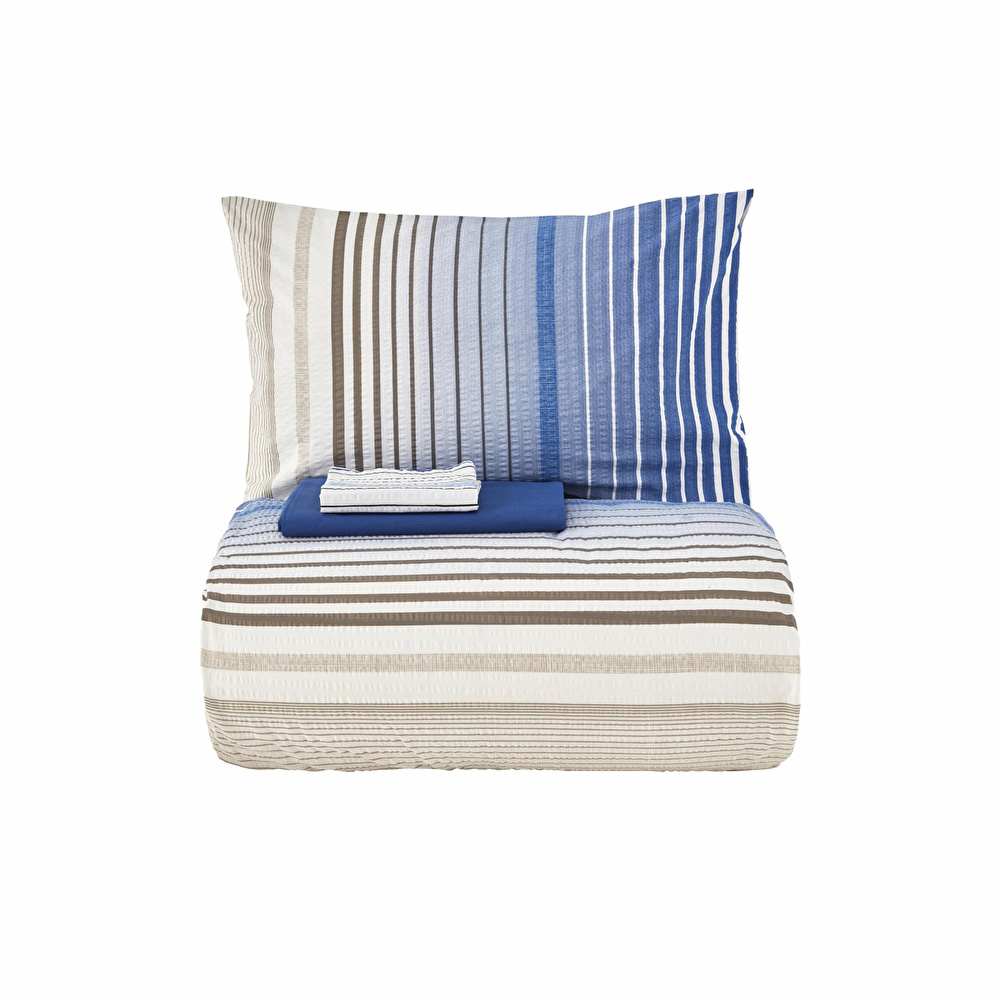 Nautica Home Olympus Stripe Çift Kişilik Nevresim Takımı Blue görseli 10