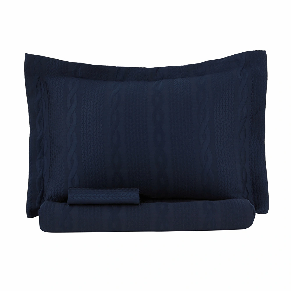 Nautica Home Rope Navy Çift Kişilik Yatak Örtüsü Seti görseli 2