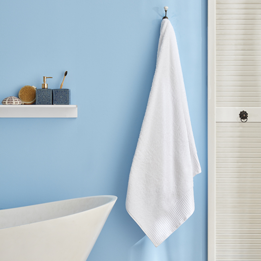 Nautica Home Malone Beyaz Banyo Havlusu 85x150 cm görseli 2
