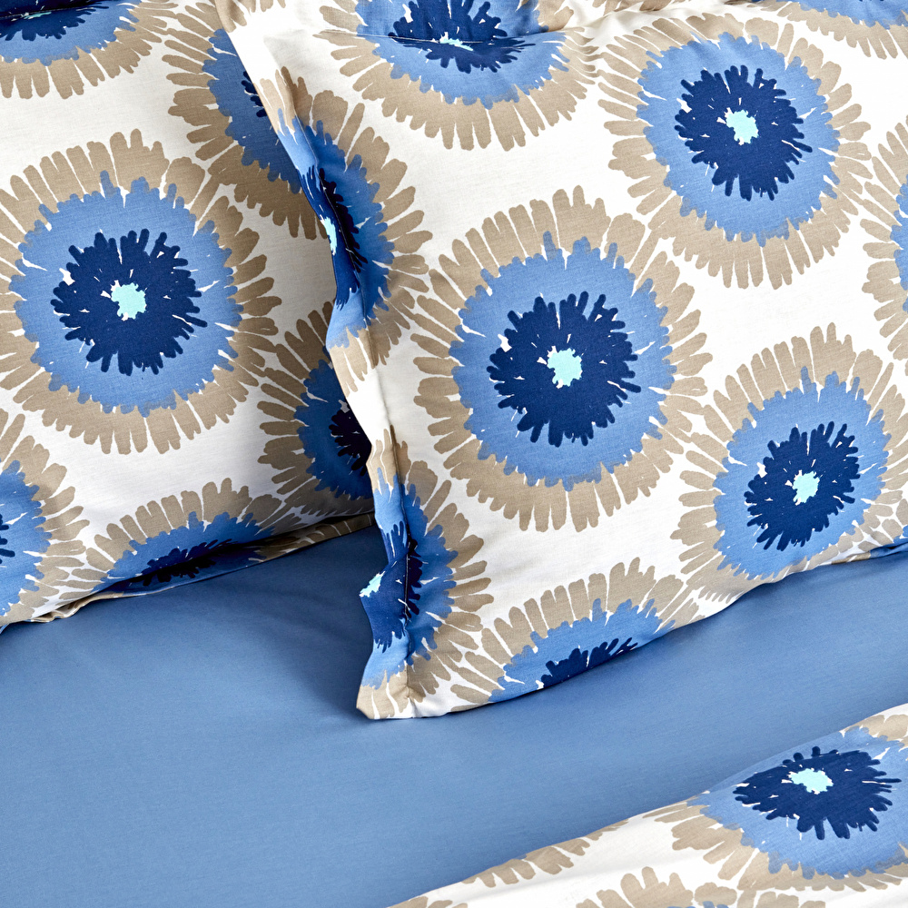 Nautica Home Ocean %100 Pamuk Tek Kişilik Nevresim Takımı Mavi görseli 5