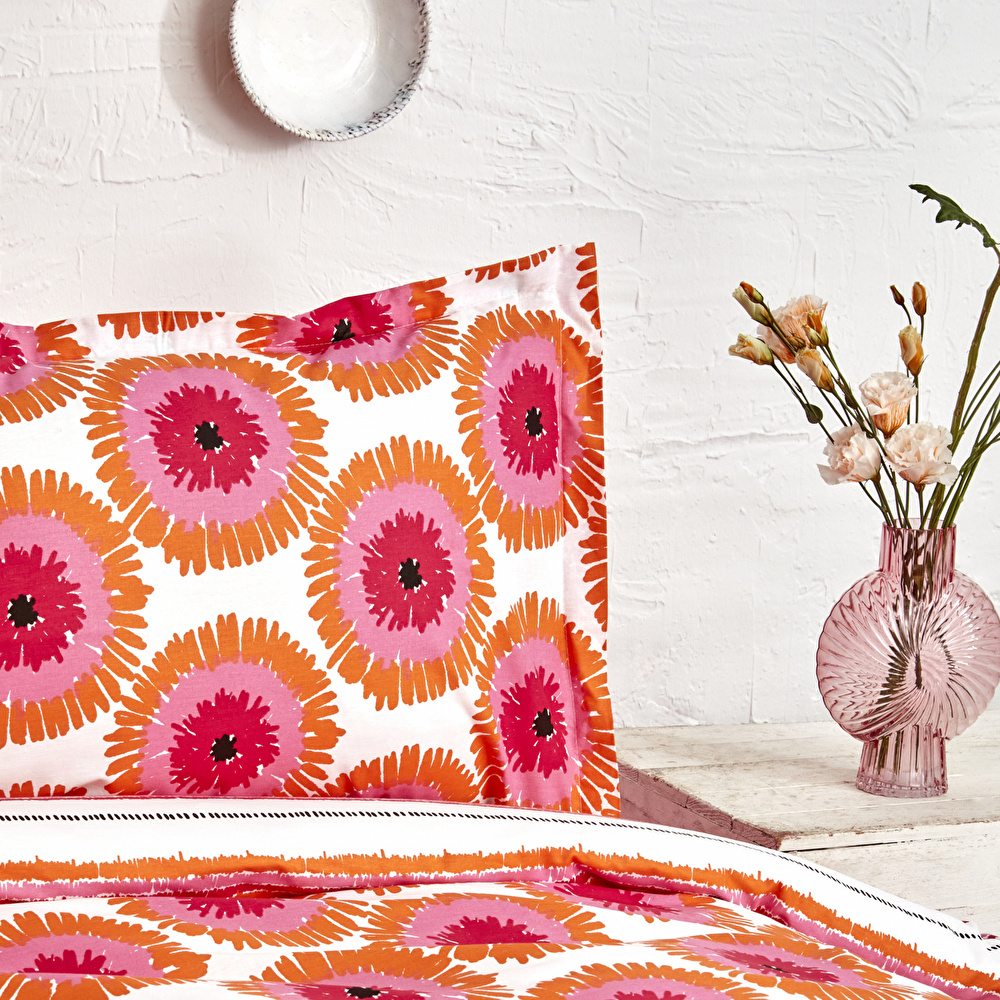 Nautica Home Ocean %100 Pamuk Çift Kişilik Nevresim Takımı Pembe görseli 5