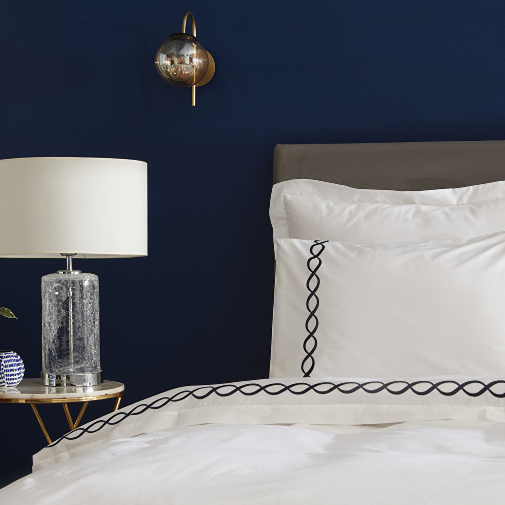 Nautica Home  Billow Percale Çift Kişilik Nevresim Takımı Navy  görseli 3