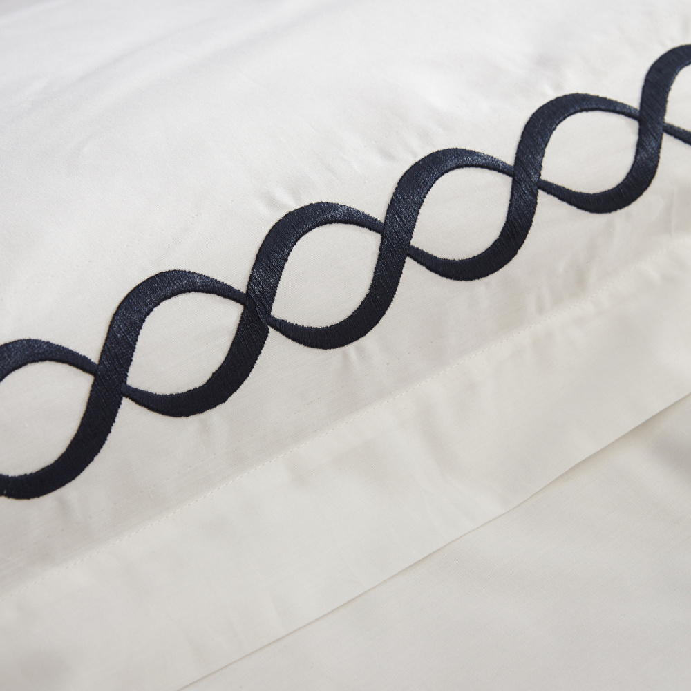 Nautica Home  Billow Percale Çift Kişilik Nevresim Takımı Navy  görseli 4
