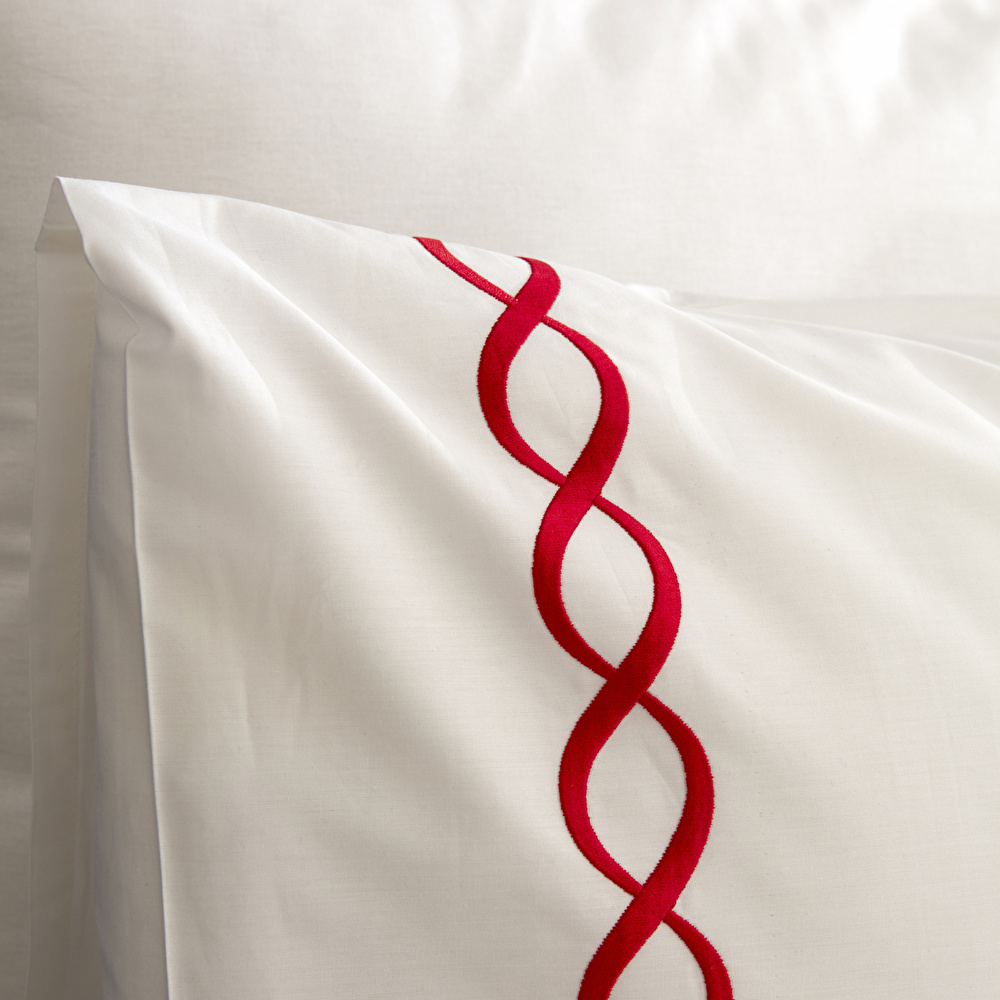 Nautica Home Billow Percale Çift Kişilik Nevresim Takımı Red görseli 5