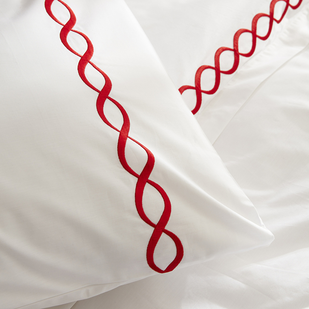 Nautica Home Billow Percale Çift Kişilik Nevresim Takımı Red görseli 6