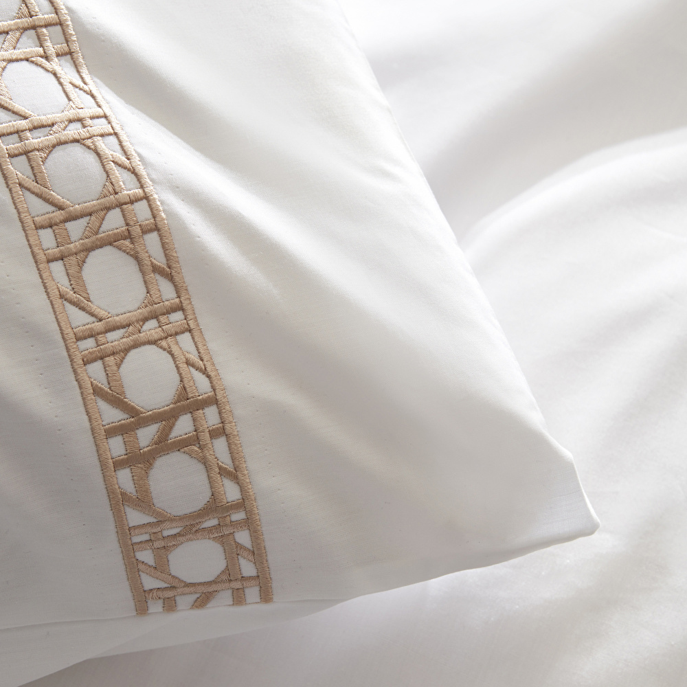 Nautica Home Rattan Percale Çift Kişilik Nevresim Takımı Bej görseli 4