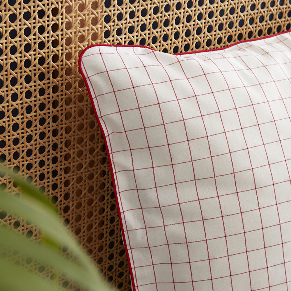 Nautica Home Daren %100 Pamuk Tek Kişilik Nevresim Takımı Red görseli 4