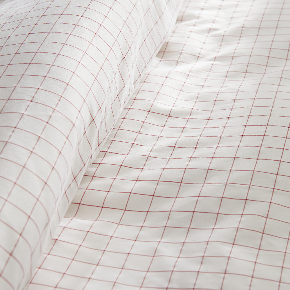 Nautica Home Daren %100 Pamuk Tek Kişilik Nevresim Takımı Red görseli 5