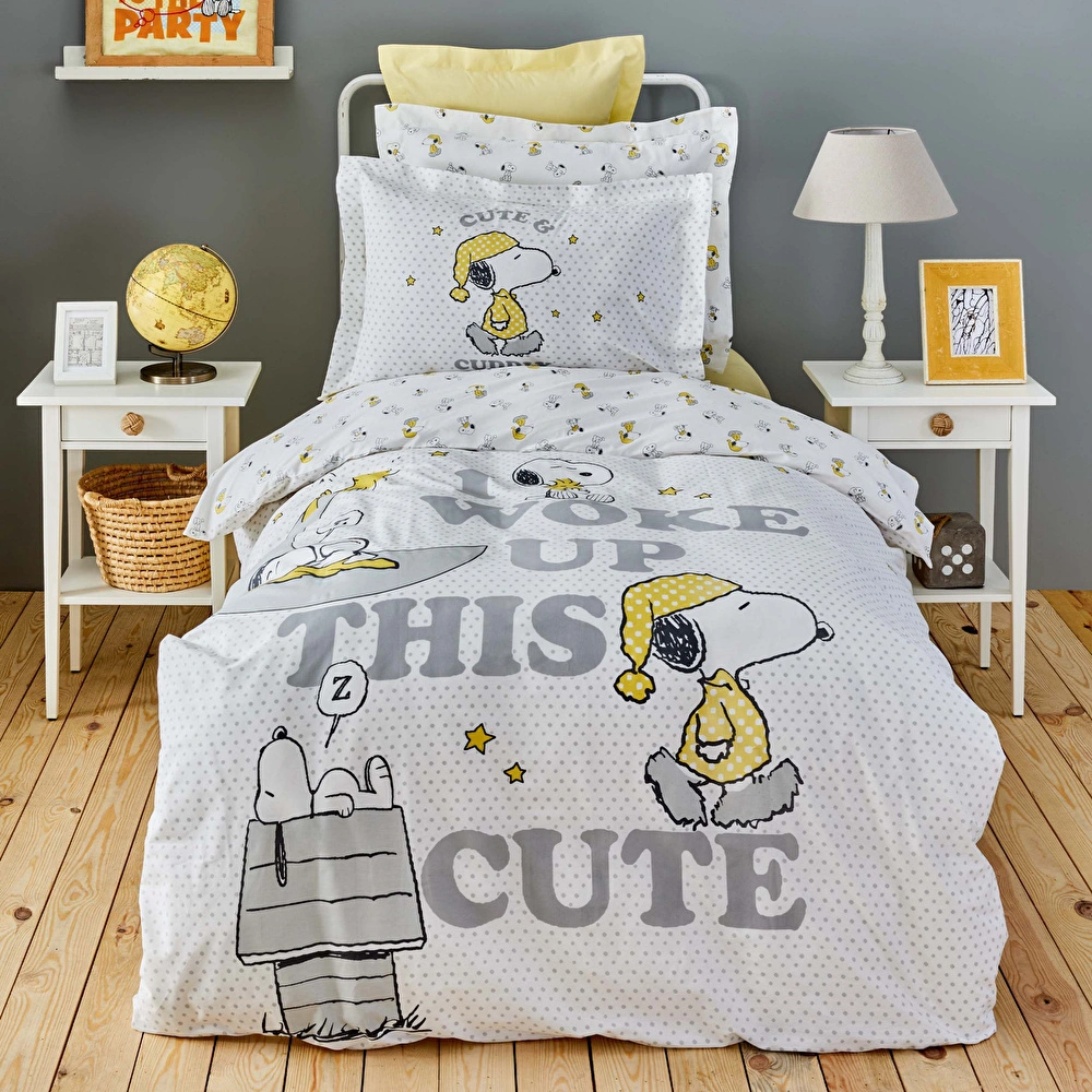 Karaca Home Peanuts by Karaca Home Snoopy Cute Tek Kişilik %100