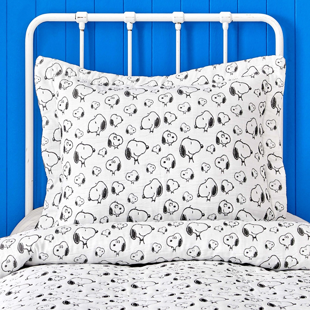 Peanuts by Karaca Home Snoopy Lazy Days Tek Kişilik Yatak Örtüsü Set görseli 3